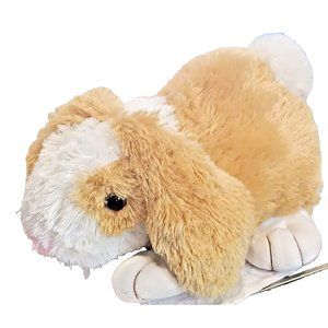 Kids of America Easter Rabbit w Bow 2006 Yellow‎ & White -Glass eyes & Pink Nose